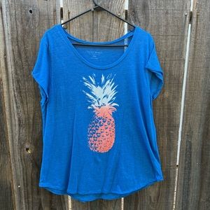 Lucky Brand pineapple graphic tee